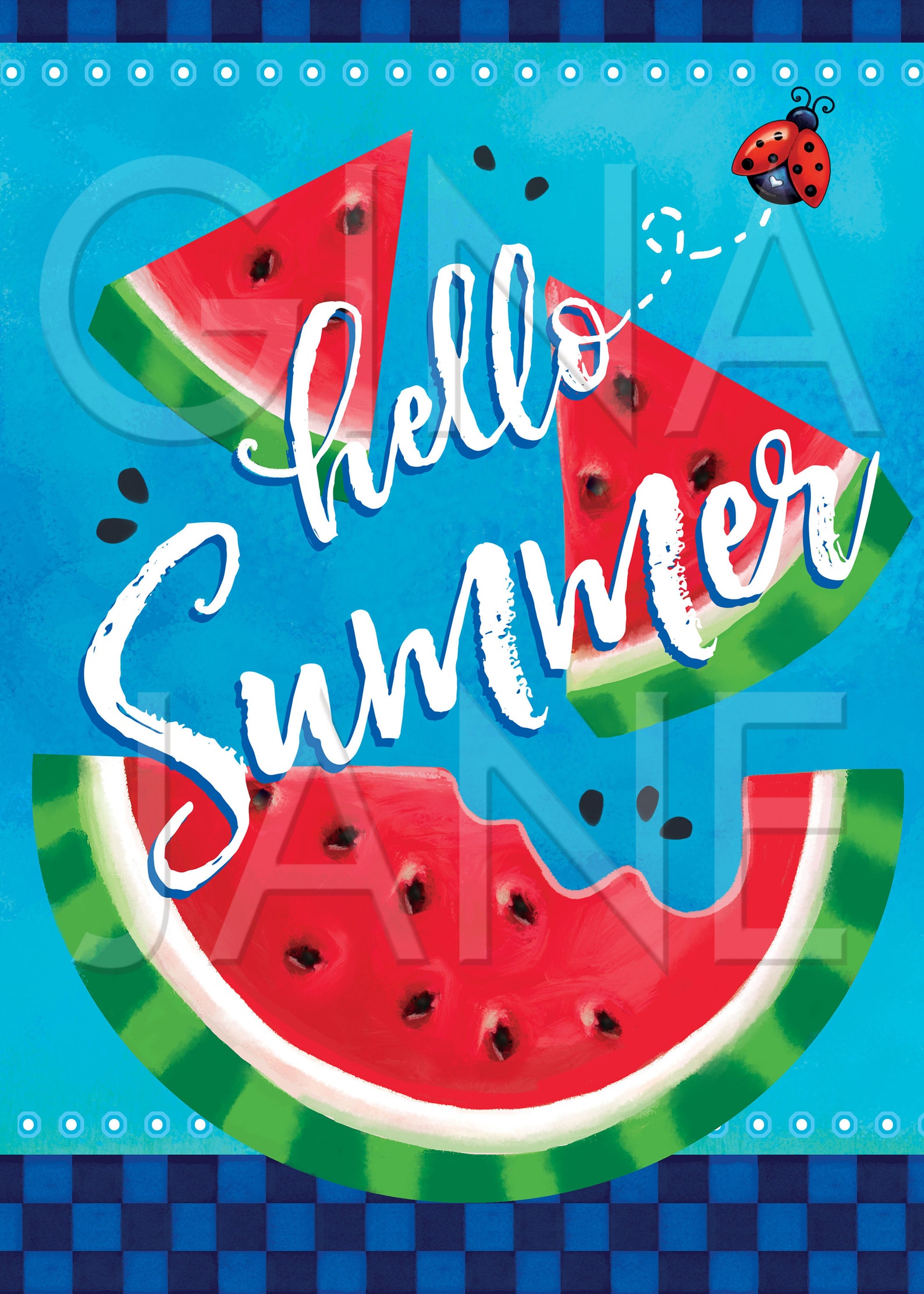 Watermelon hello Summer Decor Frontier Woman - Etsy