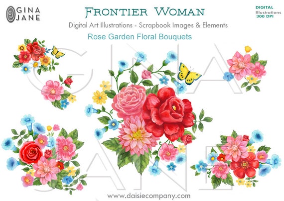 Flowers Frontier Woman the Pioneer Woman Style Flowers Digital