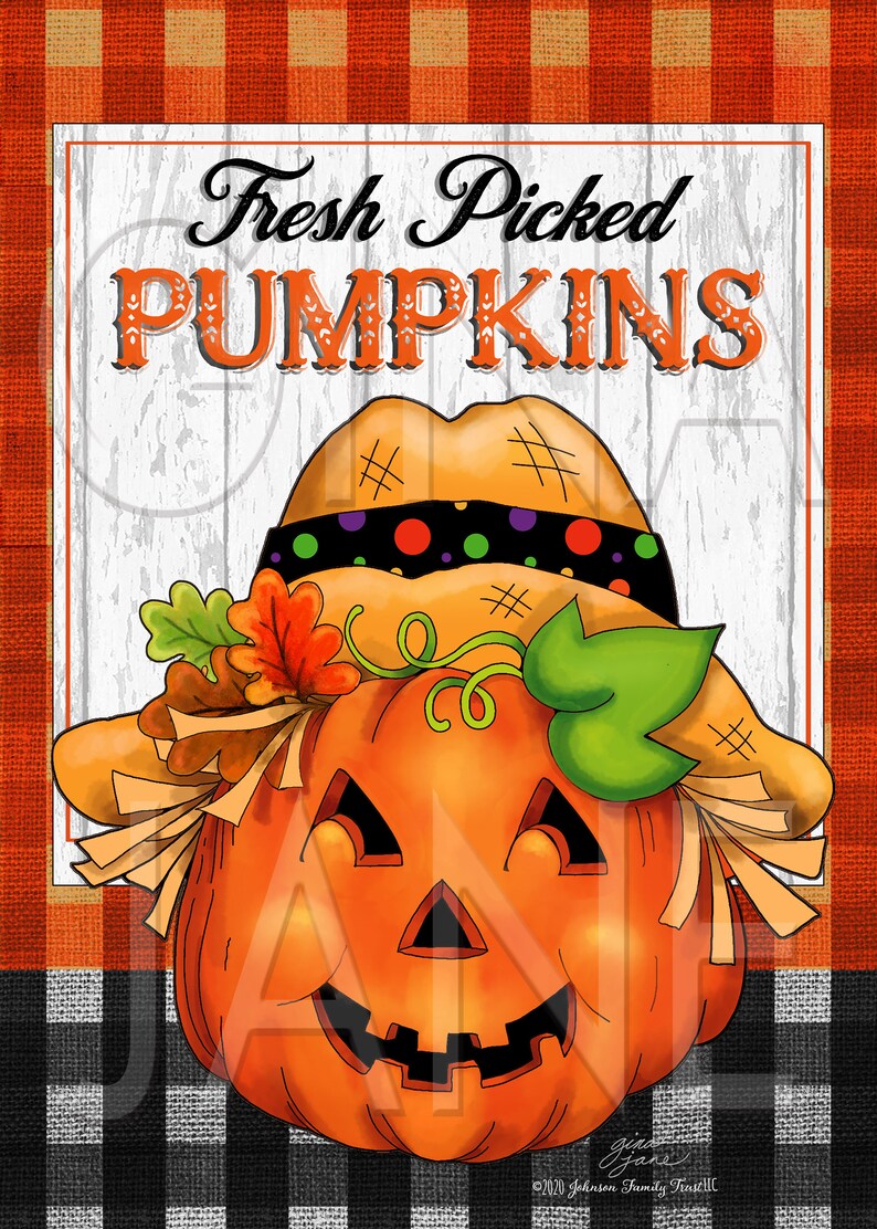 Fresh Picked Pumpkins Sign Digital Download Farmhouse Decor | Etsy