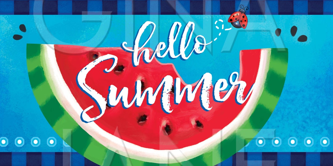 Watermelon hello Summer Decor Frontier Woman Pioneer Decor DIY - Etsy