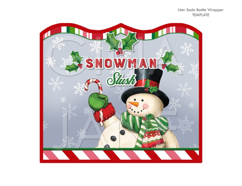 Christmas Soda Bottle Labels Party Printables download by - Etsy