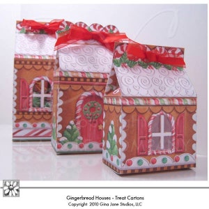 Lebkuchen-Haus DIY Party Printables | DIY Weihnachtsgeschenk Korb Kunsthandwerk | Gina Janes Lebkuchenkunst