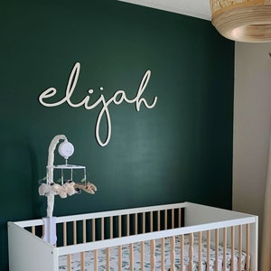 Baby Name Cutout for Nursery Above the Crib Name sign Large Custom Baby Name Sign Personalized Name Cutout Custom Nursery Name Sign image 9