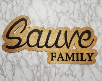 Layered Wooden Backdrop Family Sign  | Wedding Guest Book| Wedding Backdrop Sign| Wedding Wood  Last Name Family Sign | Large Wooden Sign