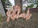 Layered Wooden Backdrop Sign  | Wood Last Name Sign | Wedding Guest Book| Wedding Backdrop Sign| Wedding Last Name Sign| Large Wooden Sign 