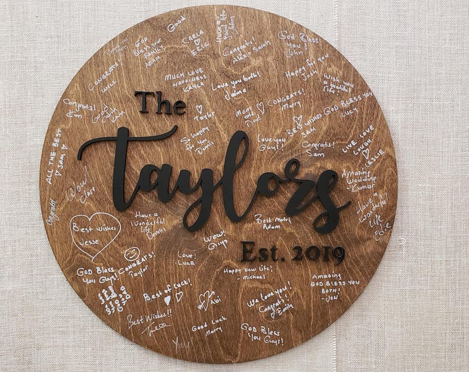 Custom Wedding Guestbook, Alternative Guestbook, Rustic Guestbook Alternative, Rustic Wedding Sign, Wooden Guestbook, Personalized Guestbook