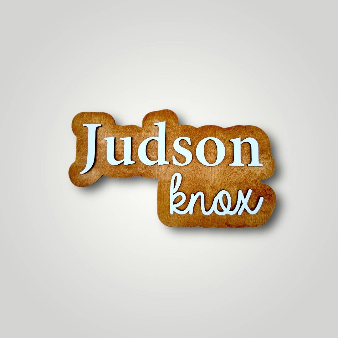 Nursery Name Sign Name Sign Above Crib Wooden Name Sign Etsy