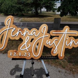 Couples Name Sign | Wood Last Name Sign | Wedding Date Sign | Mr And Mrs Sign | Wooden Last Name Sign | Est Wood Sign | Couples Wedding Gift