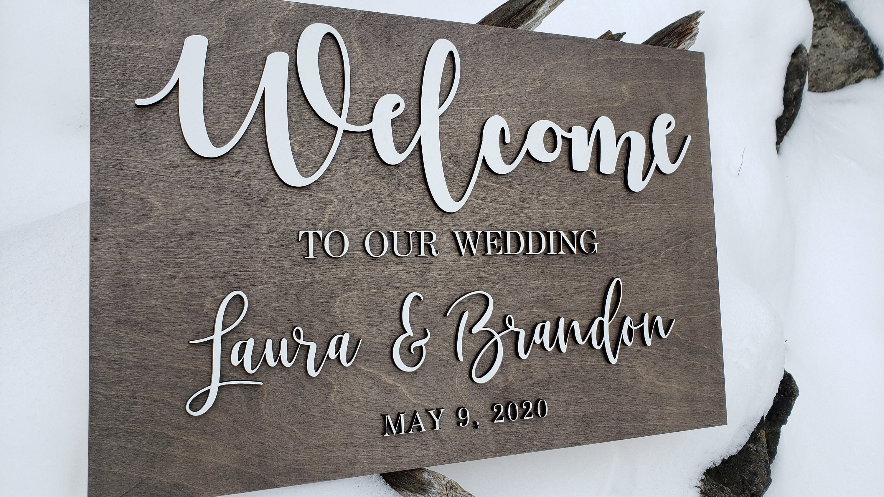 Wedding Welcome Sign Wooden Sign Wooden Welcome Sign | Etsy