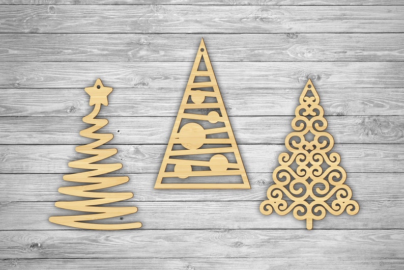 Christmas tree. Laser cut files SVG DXF vector plans laser  Etsy