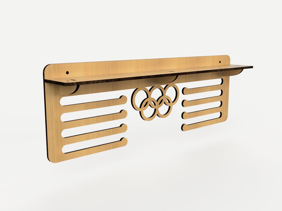 Trophy Shelf Medal Holder laser cut files SVG DXF vector Etsy
