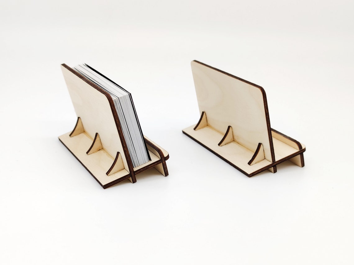 Business card holder. Laser cut file SVG DXF file Etsy