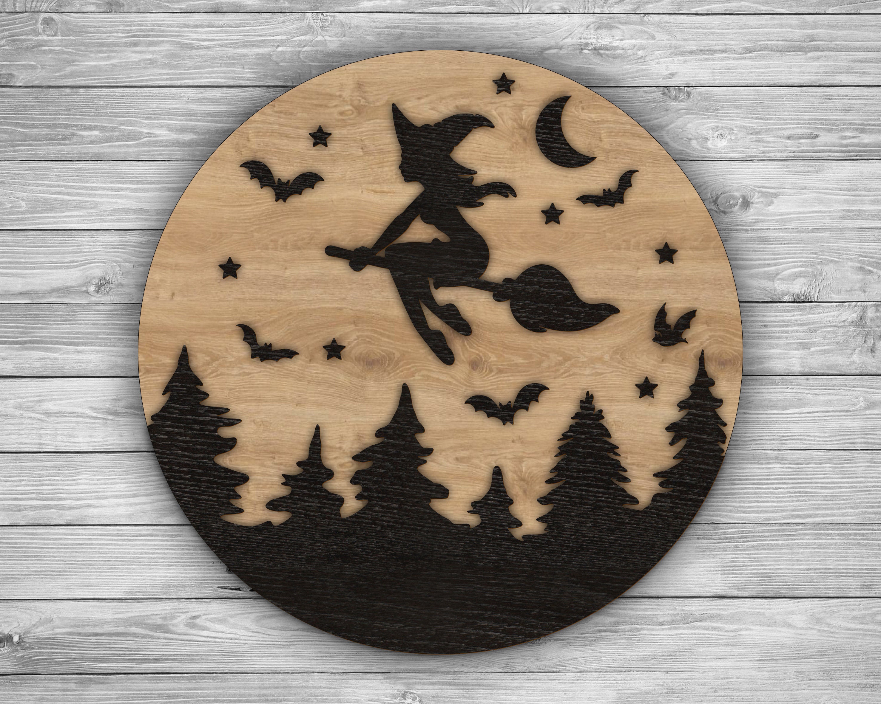 Halloween Sign. Laser Cut Files SVG DXF Laser File | Etsy