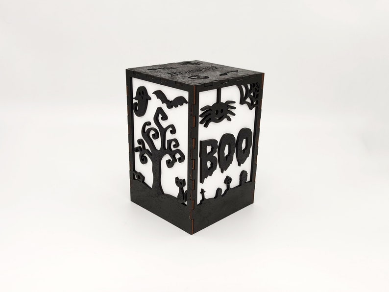 Halloween lantern box. Laser cut files SVG DXF vector plans Etsy
