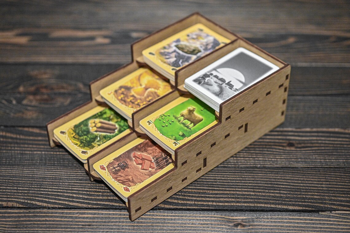 Catan Card Holder Laser Cut Files SVG DXF Glowforge Files Etsy