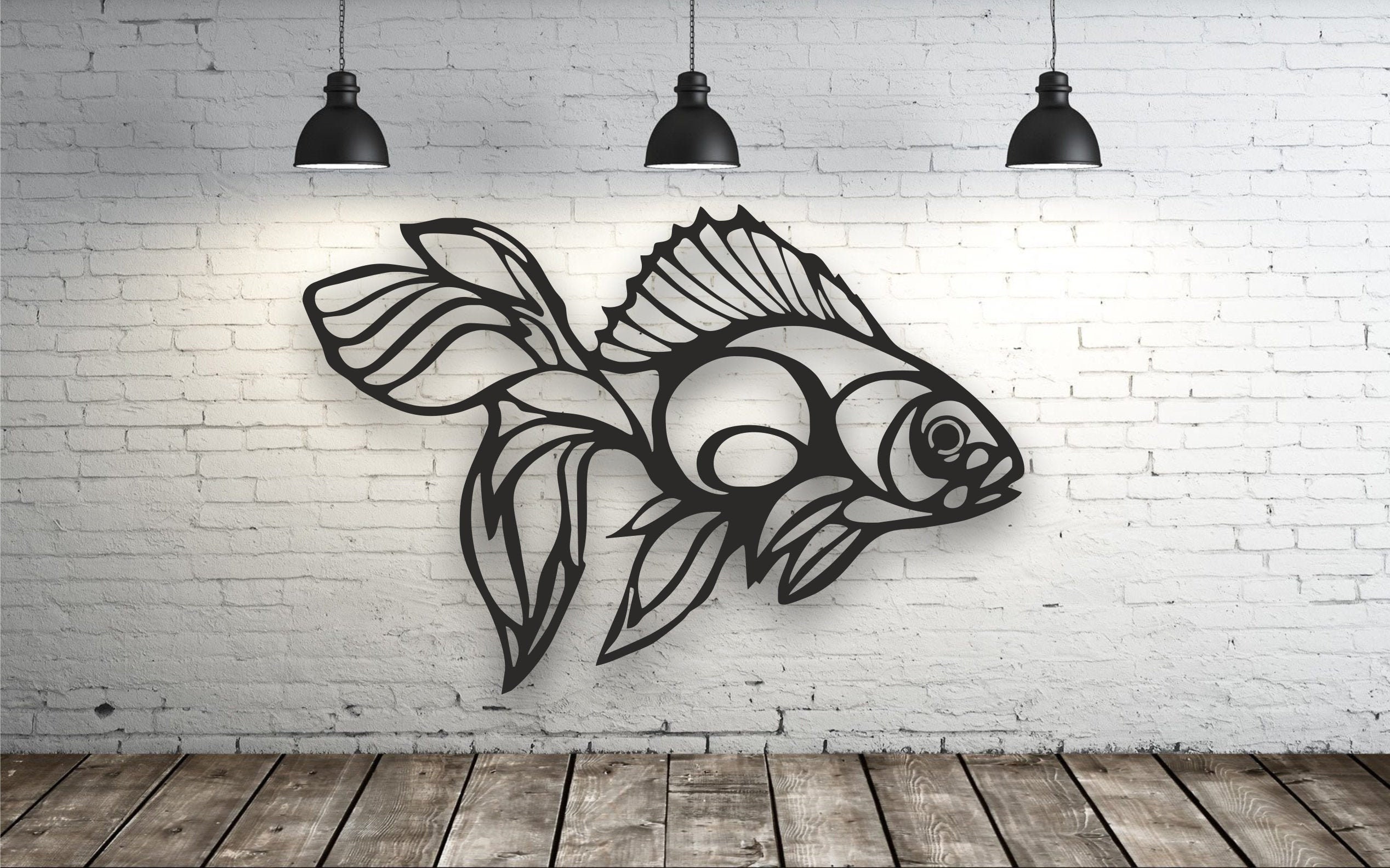 Panel Fish Laser File. Laser Cut Files SVG DXF CDR Vector Etsy UK