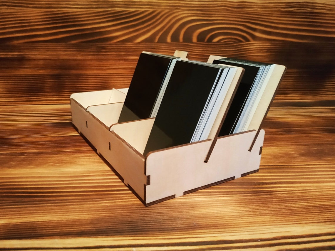Laser Cut Box Business Card Holder Laser Cut File SVG DXF Etsy