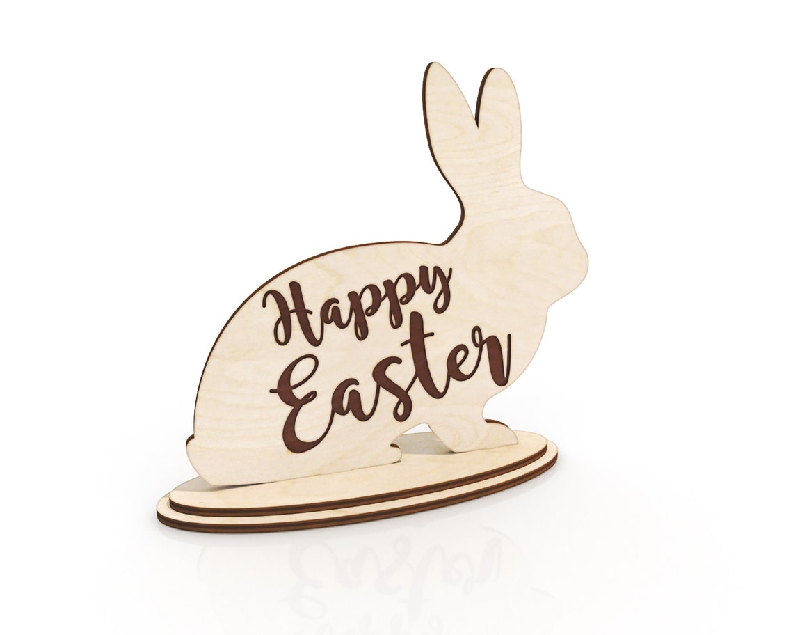 Easter Bunny Laser cut files SVG DXF glowforge files laser svg | Etsy