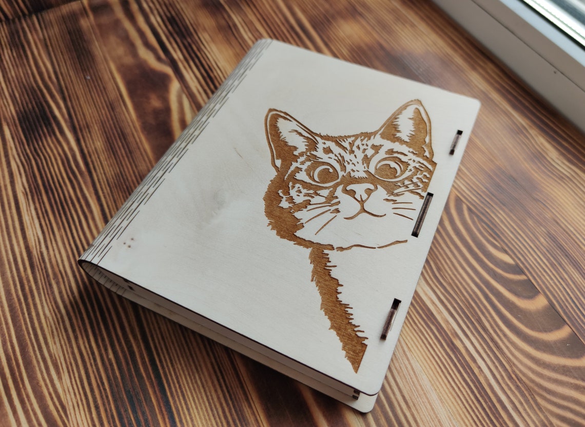 Laser cut Book box. Laser cut files SVG DXF CDR vector Etsy