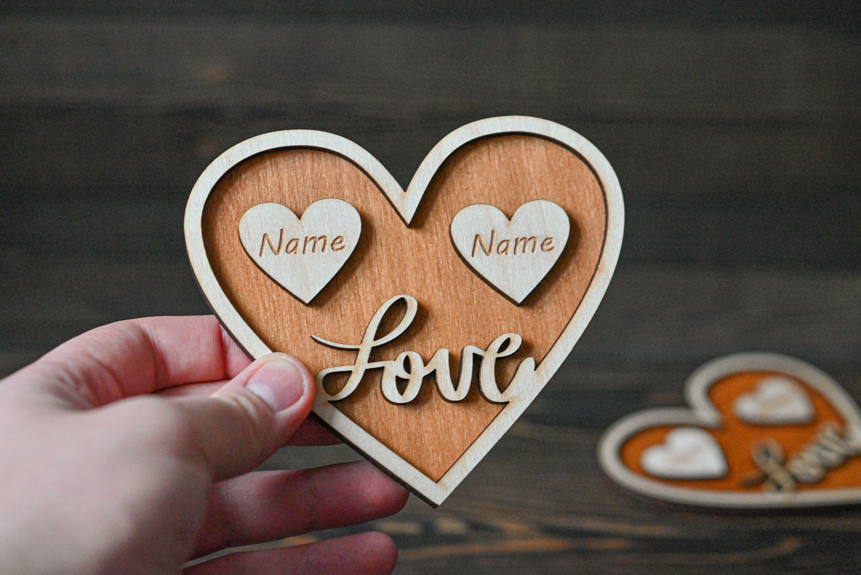 Heart Valentines Day. Laser cut files SVG DXF glowforge | Etsy