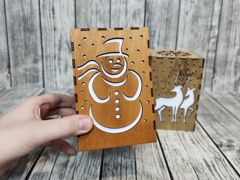 Download Christmas Lantern Box. Laser cut files SVG DXF glowforge ...