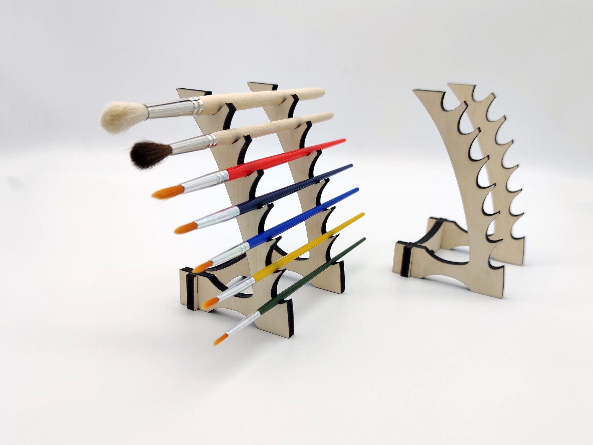 Organizer for brushes brush holder Laser cut files SVG DXF Etsy