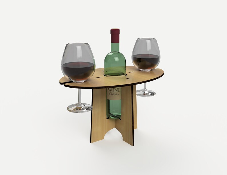 Download Stand for wine. Laser cut files SVG DXF vector plans laser ...