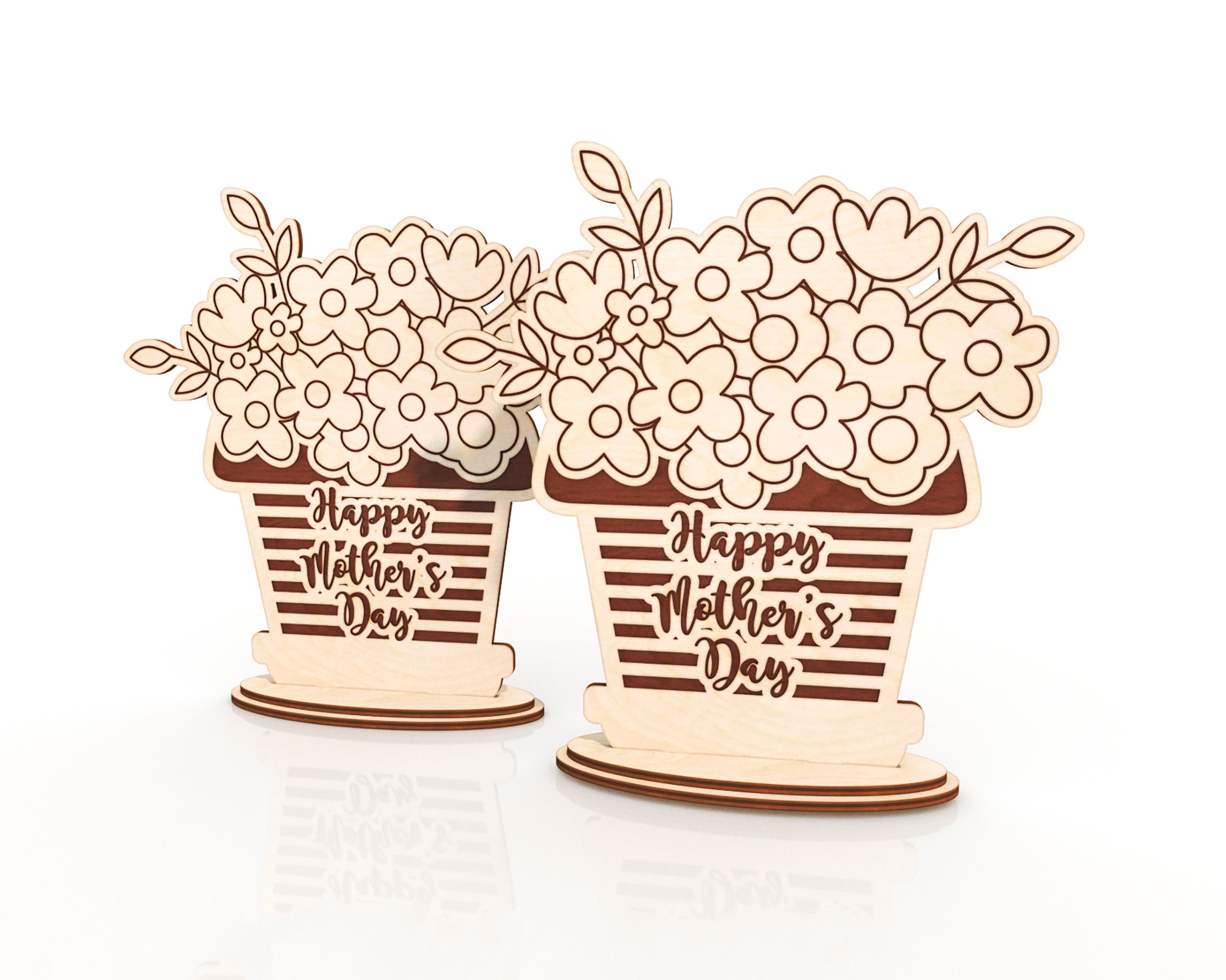 Mothers Day laser cut files SVG DXF glowforge file laser | Etsy