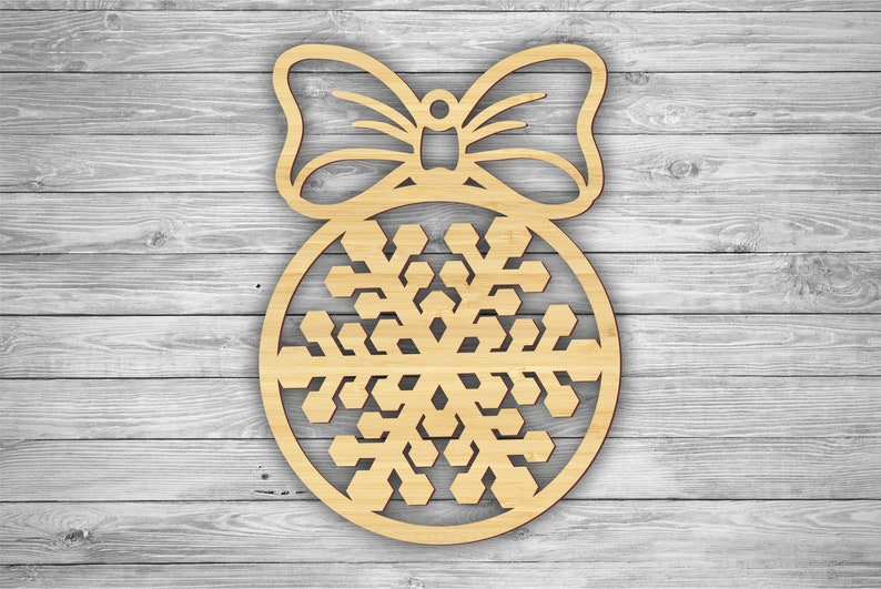 Download Christmas ornament. Laser cut files SVG DXF vector plans ...
