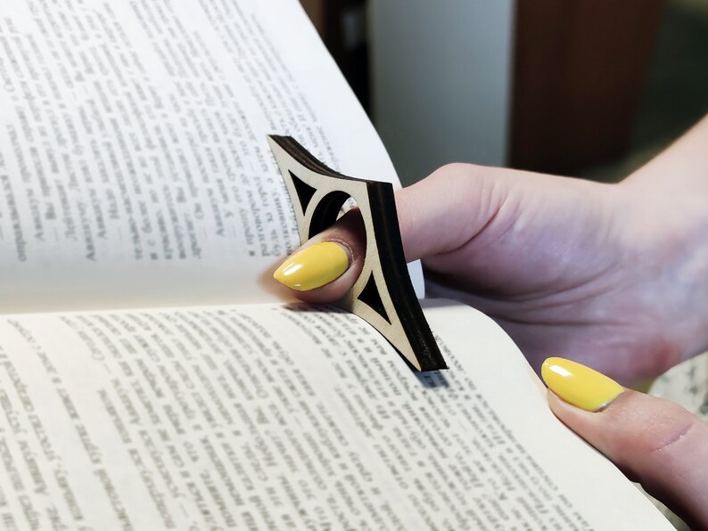 Book page holder. Laser cut files SVG DXF vector templates Etsy