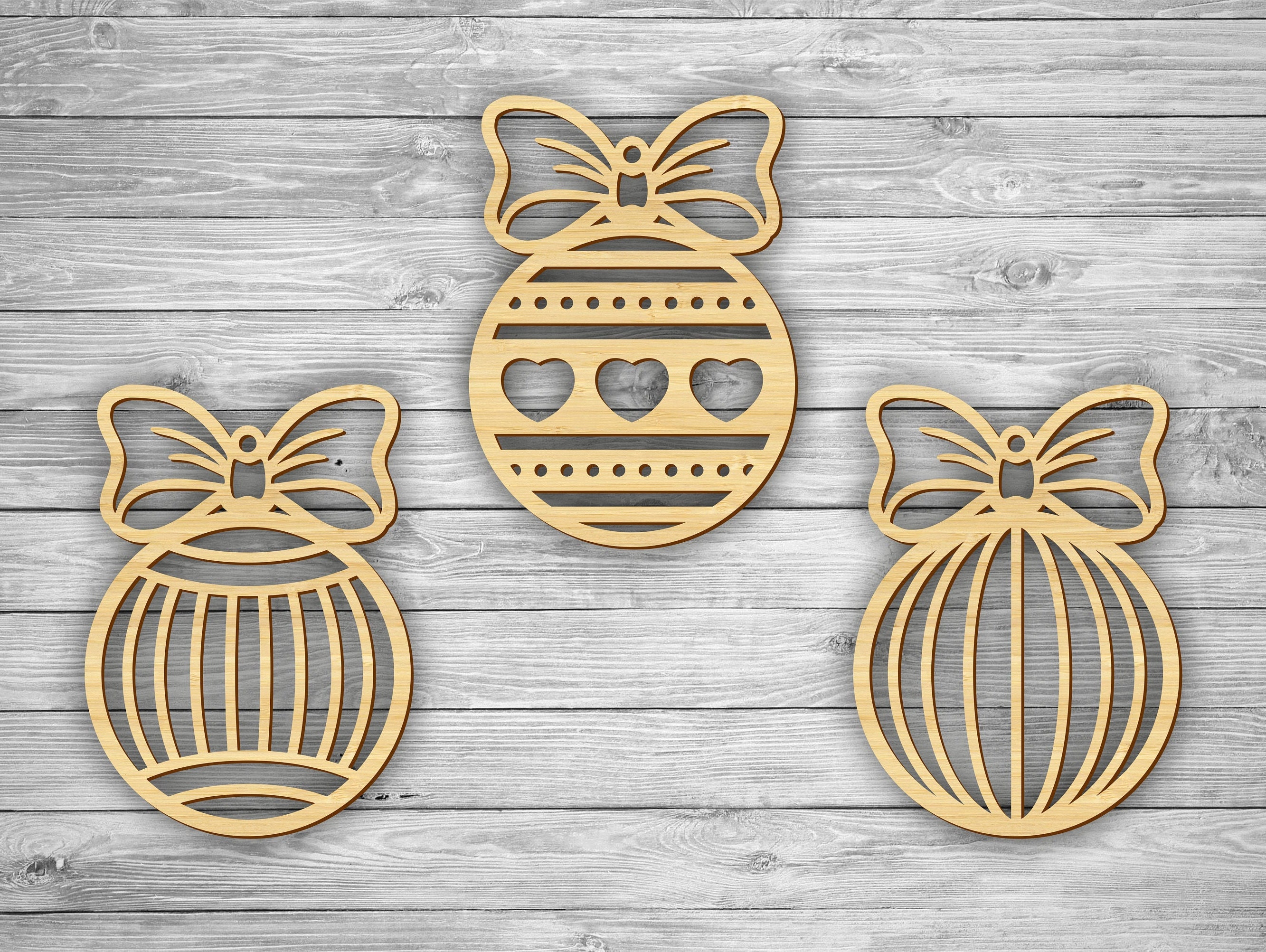 Christmas ornament. Laser cut files SVG DXF vector plans | Etsy