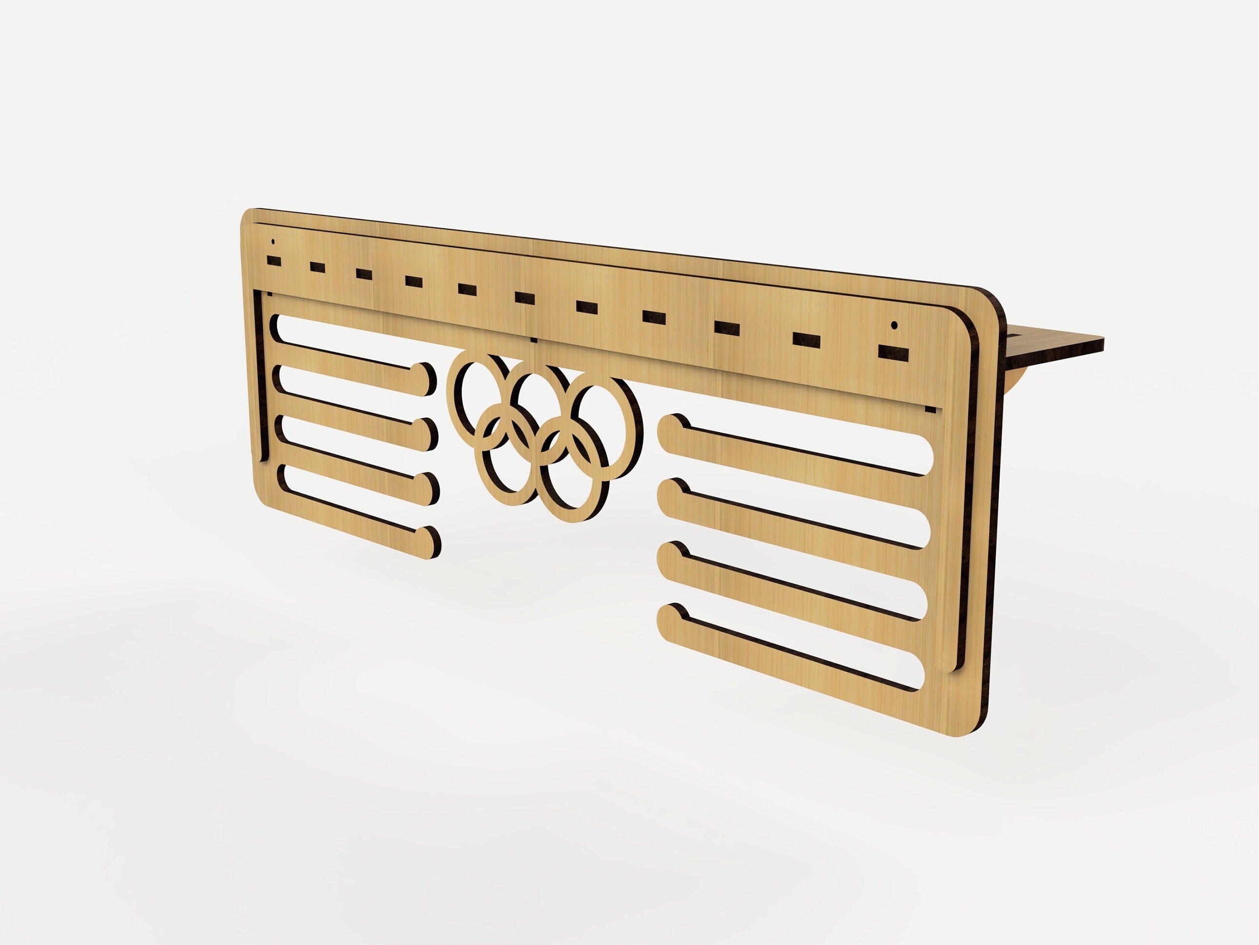 Trophy Shelf Medal Holder laser cut files SVG DXF vector Etsy