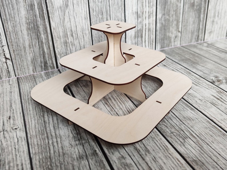 Cupcake. Cake Stand. Laser cut files SVG DXF vector plans Etsy