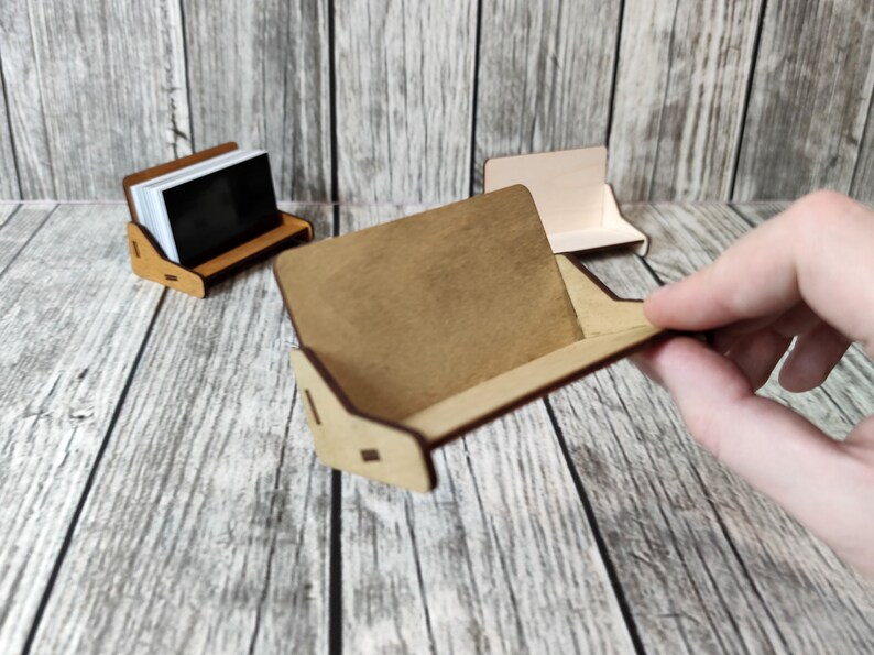 Business Card Holder. Laser Cut File SVG DXF File Etsy