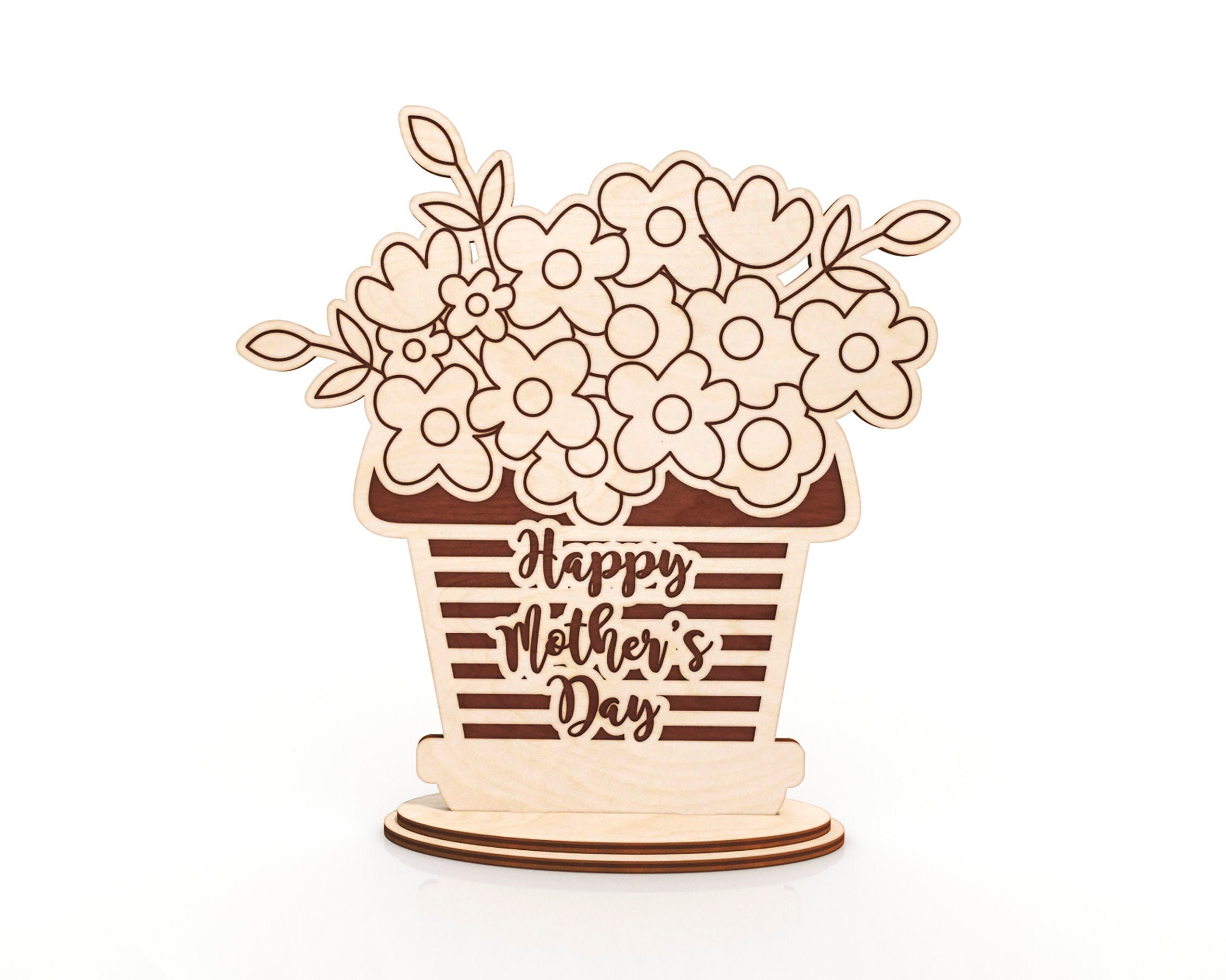 Mothers Day laser cut files SVG DXF file laser Etsy