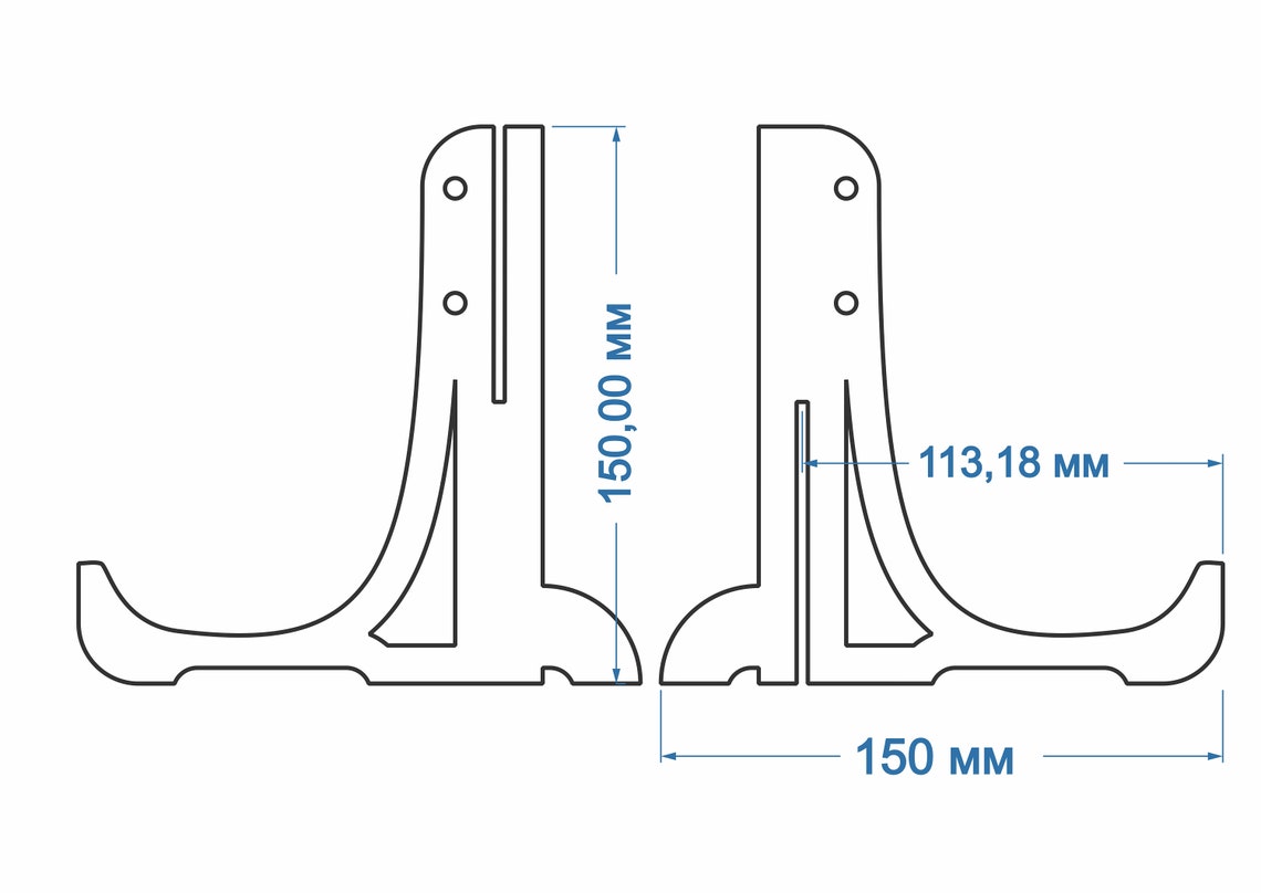 Laser cut file Frame Plate Stand Pattern Vector for Laser | Etsy