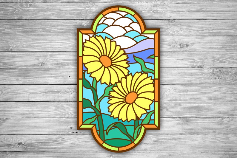Download Sign svg files Panel flowers Laser cut files SVG DXF ...
