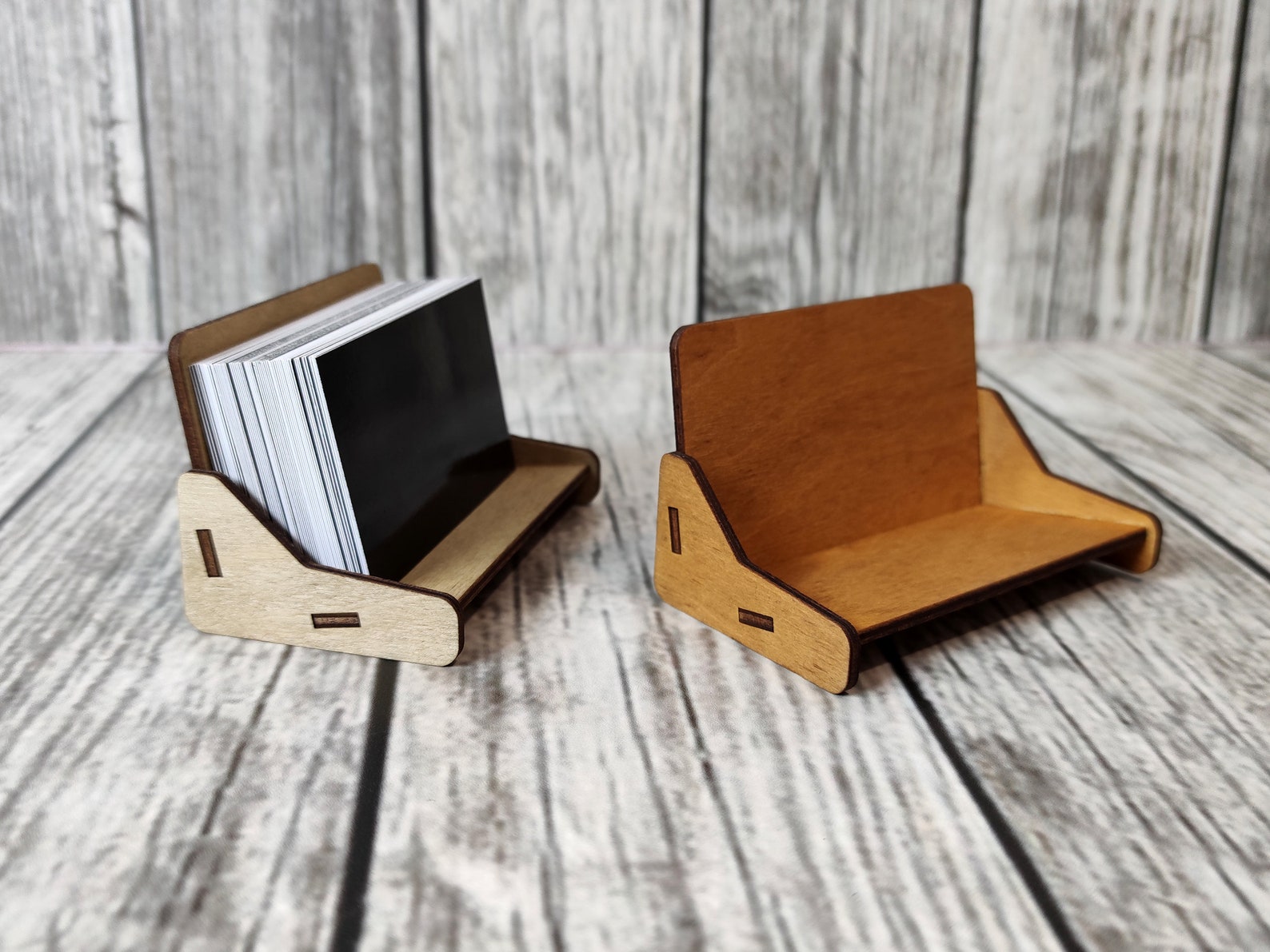 Business card holder. Laser cut file SVG DXF file Etsy