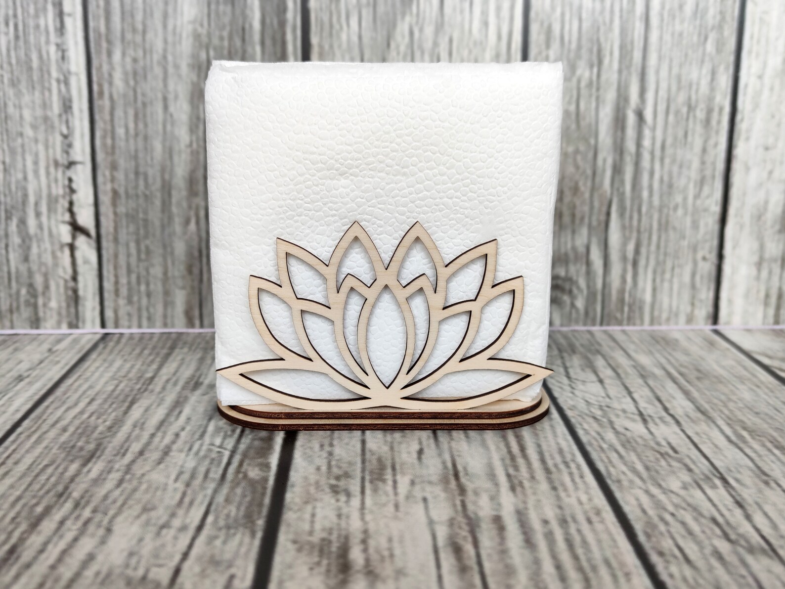 Floral Napkin Holder Laser cut files SVG DXF vector Etsy