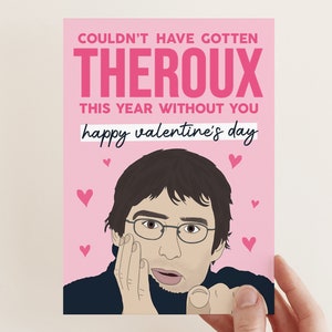 Louis Theroux Valentine's Day Card Funny Valentine Card, Louis Theroux Card, Valentine's Day, Illustrated Card Bonne Nouvelle image 1