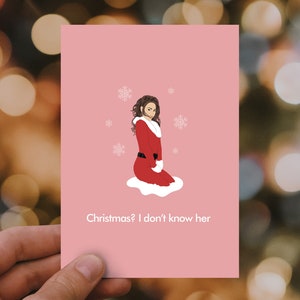 Mariah Carey Christmas Card: Funny Pop Culture Holiday Card