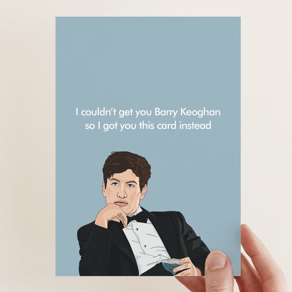 Barry Keoghan Card | Saltburn, Galentine's Day Card, Friend card for girlfriend | Bonne Nouvelle