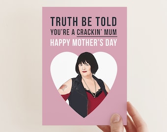 Nessa Mother's Day Card | Gavin & Stacey | Tidy |  Crackin' |  Illustrated Card | Bonne Nouvelle