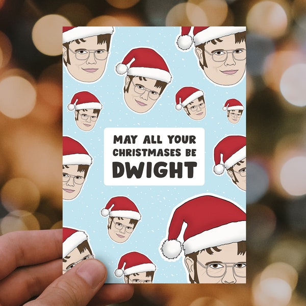 Dwight Schrute Christmas Card | The Office Christmas Card, Funny Christmas Card, Dwight Card | Bonne Nouvelle