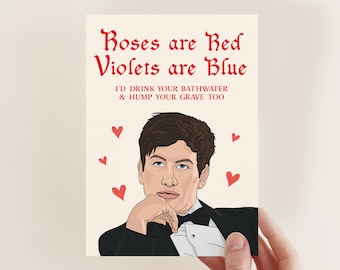 Saltburn Love Card - Valentine's Day Card - Barry Keoghan Anniversary Card