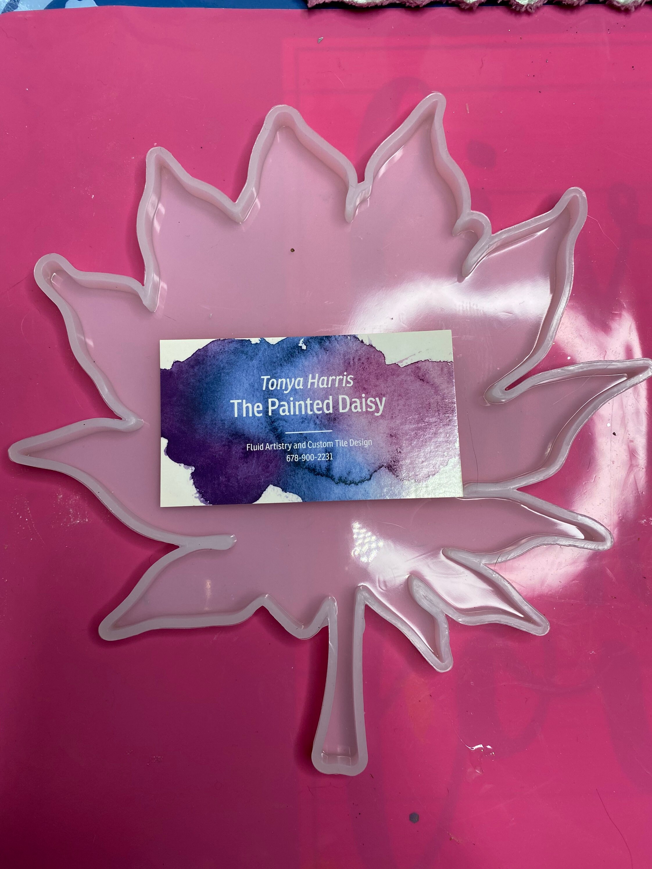 Custom Maple Leaf Resin Art Etsy