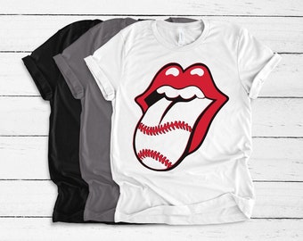 rolling stones baseball tongue shirt