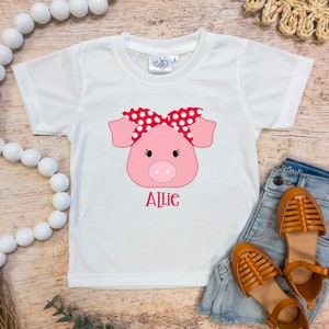 HTV transfer - DIY Transfer - pig - bandana - farm - kids - personalized