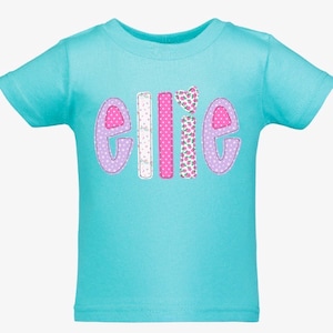 HTV transfer - DIY Transfer - name - alpha pack - pink - personalized - kids - unicorn Rosie