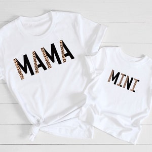 HTV transfer - DIY Transfer - mama and mini - cheetah print - motherhood transfer